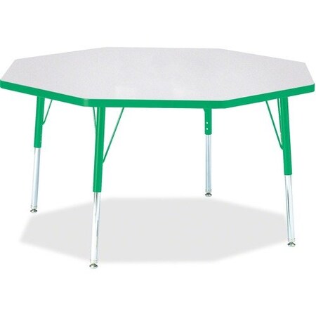 Jonti-Craft TABLE, OCTAGON, 48X48, GY/GN JNT6428JCE119